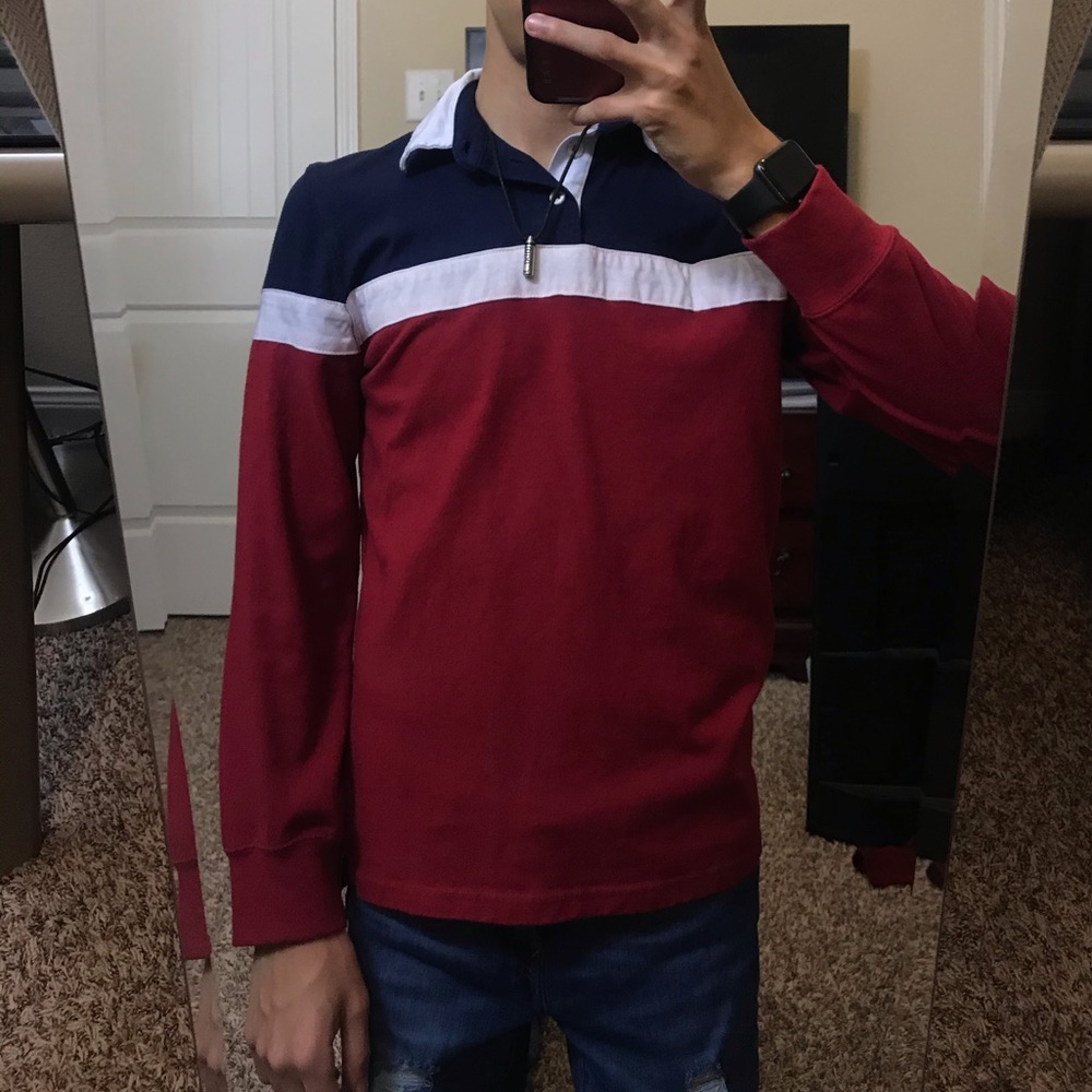 Collared long sleeve shirt